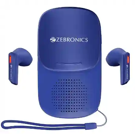  Zebronics Sound Bomb X1 3-in-1 Wireless Bluetooth v5.0 In Ear Earbuds, Speaker Combo